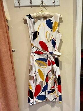Anne Klein abstract geometric dress size 6